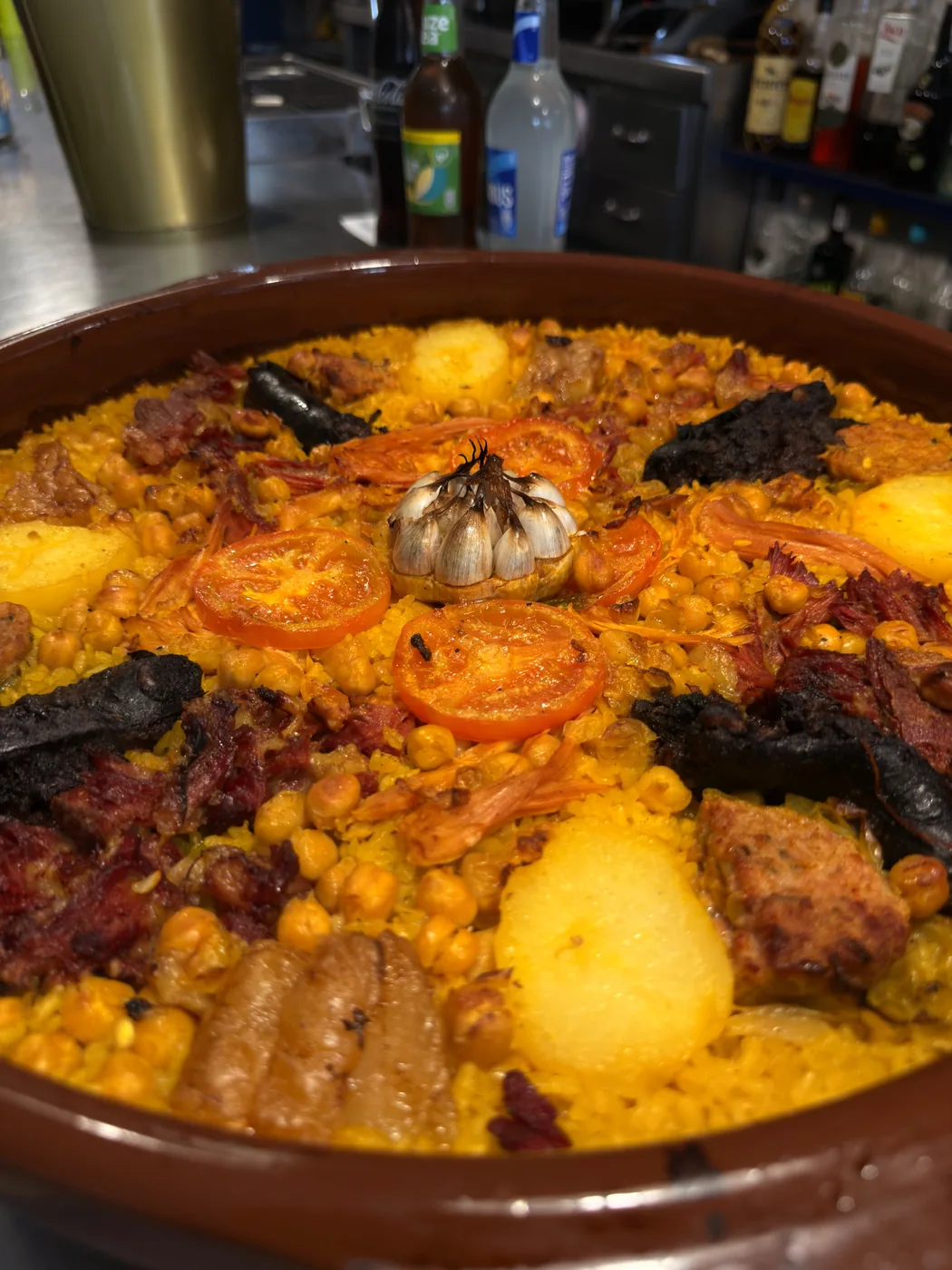 Arroz al horno tradicional valenciano
